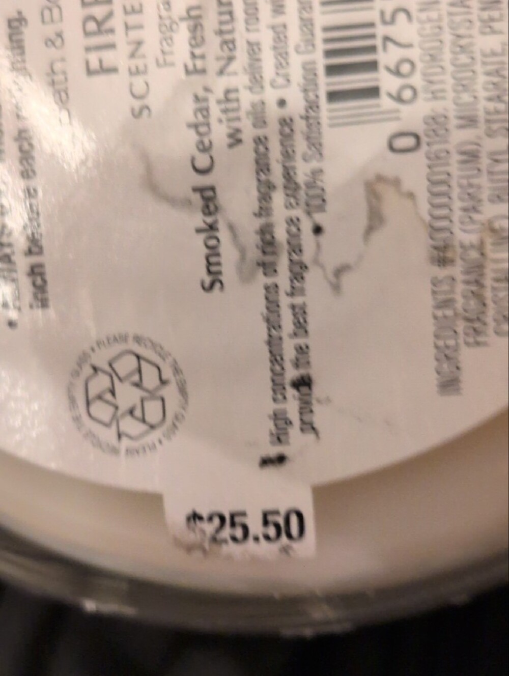 Bath & Body Works Fireside Scented Candle - Gray and Cream - Picture 6 of 8